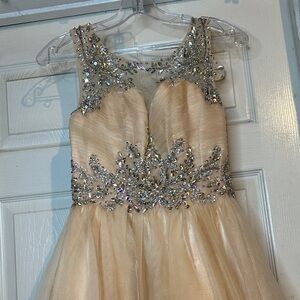 Aspeed Cream and Silver Kids Formal Dress